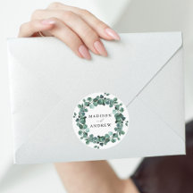 Moderna acuarela Eucalyptus Greenery Boda