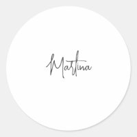 Moderna caligrafía creativa Minimalista plana blan