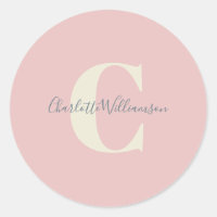 Moderna caligrafía de estilo Monogramado Nombre ro