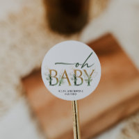 Moderna energía verde Baby Shower Favor