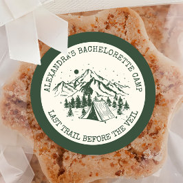 Pegatina Redonda Moderna fiesta simple de soltero de fin de semana 