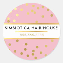 MODERNA GLAM CONFETTI polka dot faux gold palo ros