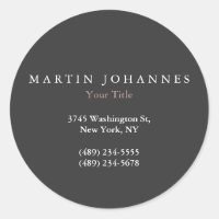 Moderna Llanura Minimalista Elegante Gris