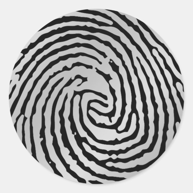 Pegatina Redonda Moderna y contemporánea (Anverso)