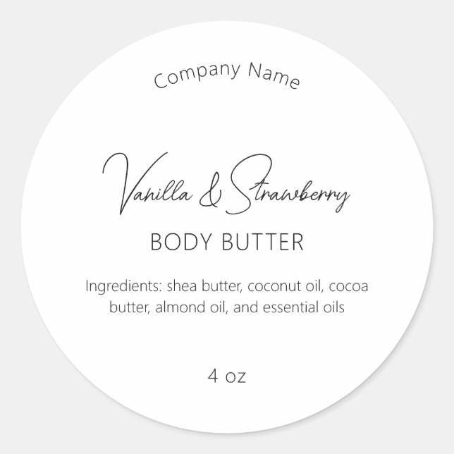 Pegatina Redonda Moderna y elegante industria de belleza (Anverso)