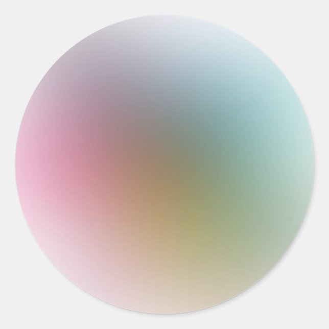 Pegatina Redonda Moderna y elegante plantilla en blanco colorido (Anverso)