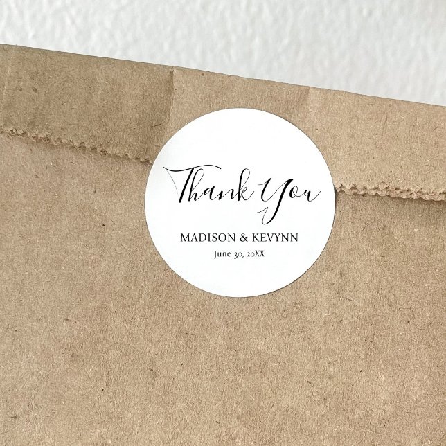 Pegatina Redonda Moderna y Minimalista | BODA (Subido por el creador)