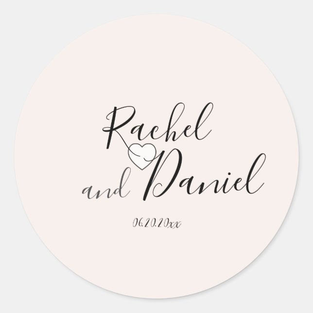 Pegatina Redonda Moderno (Anverso)