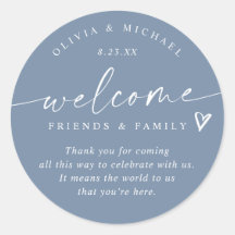 Moderno Boda azul turquesa Bienvenida Hotel Bag