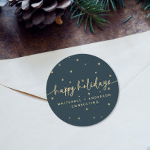 Moderno Minimalista Happy Holidays Business Name