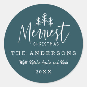 Pegatina Redonda moderno minimo rústico multifoto