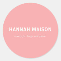 Moderno, simple, profesional, salón, rosa