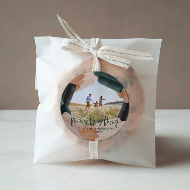 Pegatina Redonda Moderno y abstracto sangrado total 1 Navidades de  (Subido por el creador)