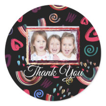 Moderno y colorido Personalizado arcoiris foto clá