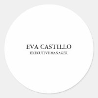 Moderno y elegante Gestor Blanco Simple