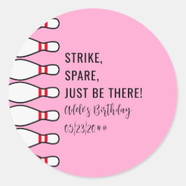 Pegatina Redonda Moderno y simple Cualquier Edad Fiesta de Cumpleañ