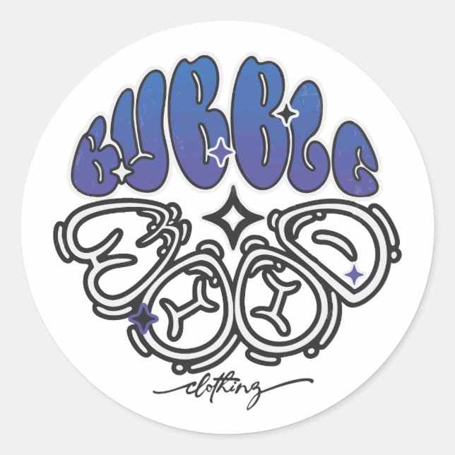 Pegatina Redonda Modo calle (Anverso)