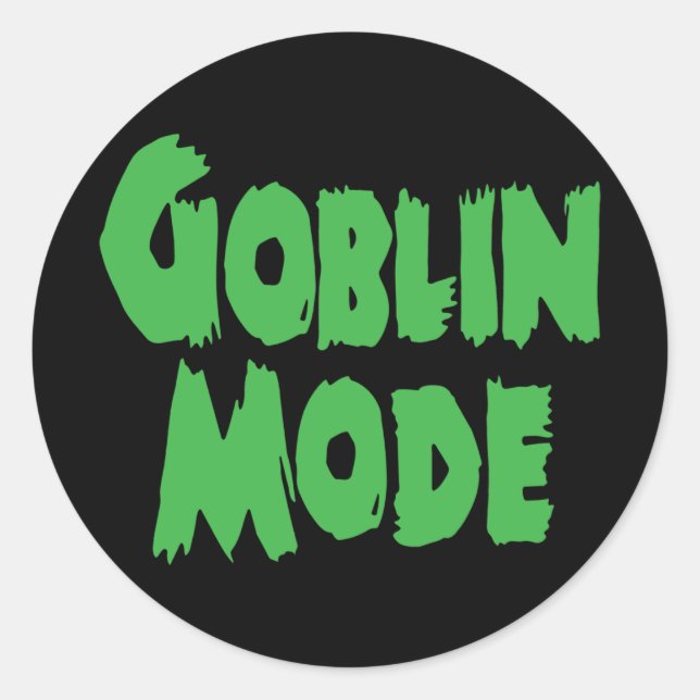 PEGATINA REDONDA MODO GOBLIN (Anverso)