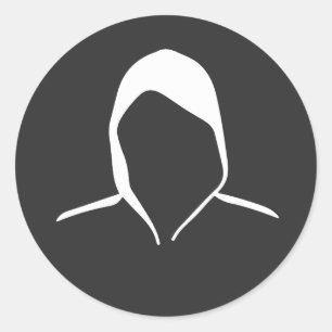 Pegatina Redonda modo incógnito