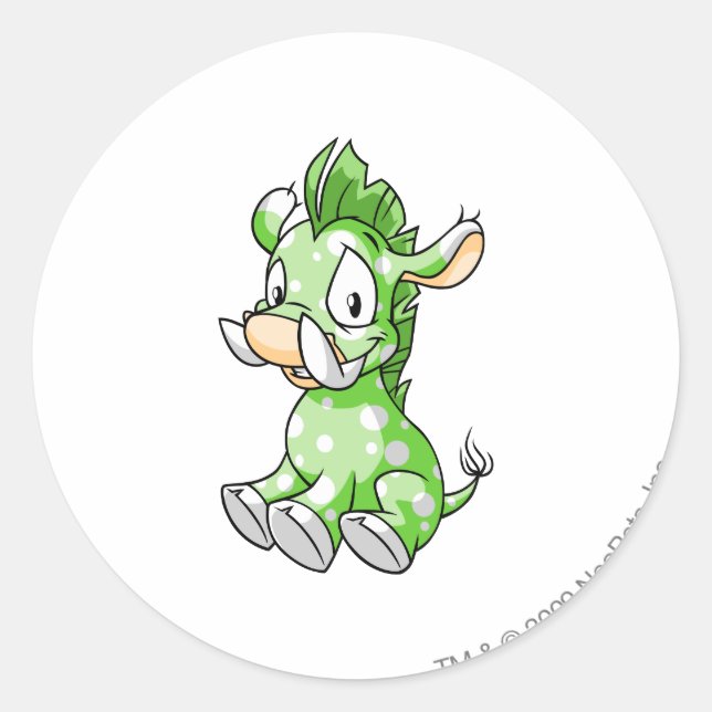 Pegatina Redonda Moehog Speckled (Anverso)