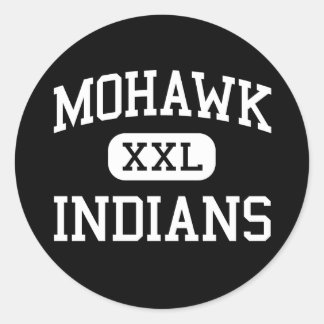 Pegatina Redonda Mohawk - Indians - High School - Marcola Oregon