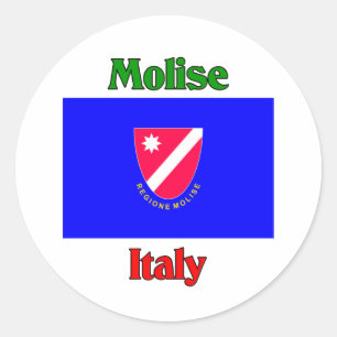 Pegatina Redonda Molise Italia