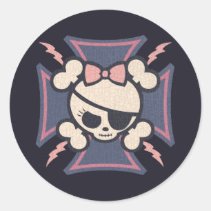 Pegatina Redonda Molly Maltese