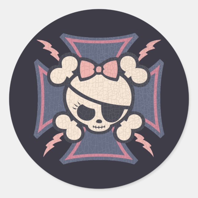 Pegatina Redonda Molly Maltese (Anverso)