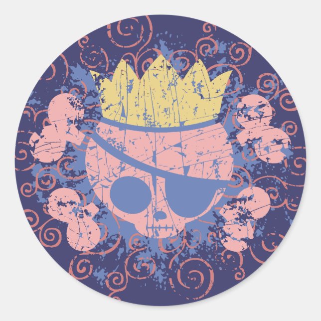 Pegatina Redonda Molly Queen (Anverso)