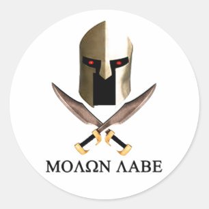 PEGATINA REDONDA MOLON LABE