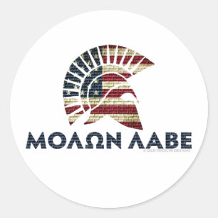 Pegatina Redonda ¡Molon Labe!
