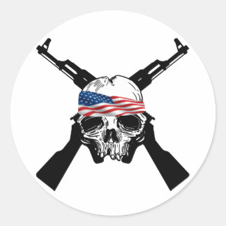 Pegatina Redonda Molon Labe Baby