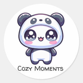 Pegatina Redonda Momentos cómodos