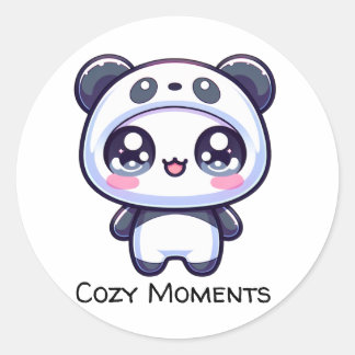 Pegatina Redonda Momentos cómodos