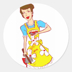 Pegatina Redonda Mommie Dearest