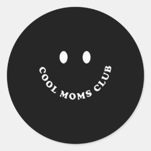 Pegatina Redonda Moms Club Mama Mamá Mamá Mamá Bruh