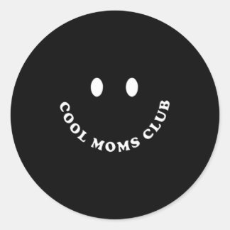 Pegatina Redonda Moms Club Mama Mamá Mamá Mamá Bruh