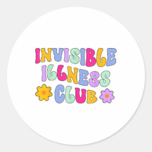 Pegatina Redonda Mon de Concienciación sobre Salud Mental del Club