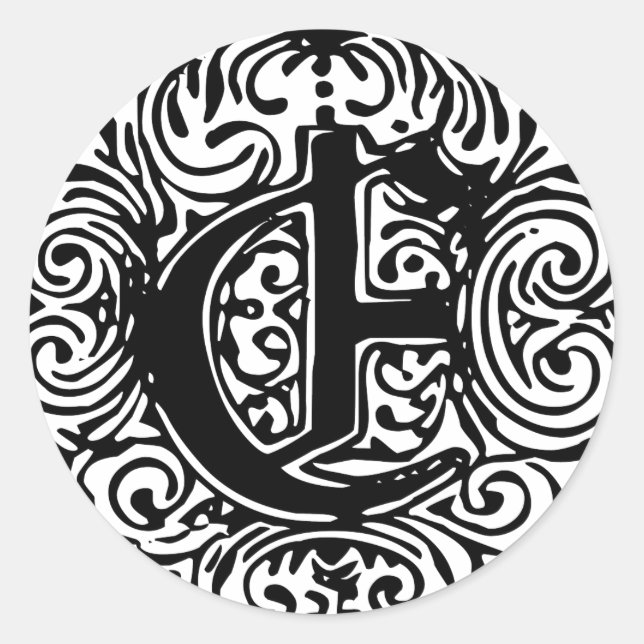 Pegatina Redonda Monarquia "E" (Anverso)