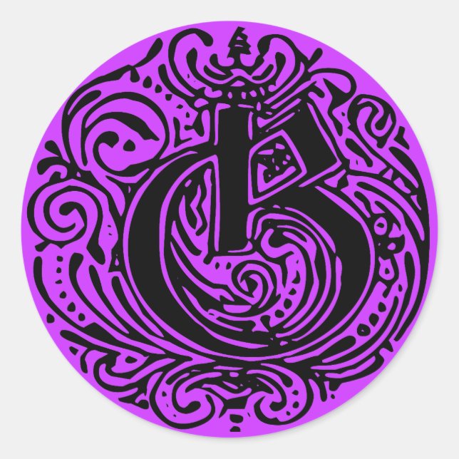 Pegatina Redonda Monarquia "G" (Anverso)