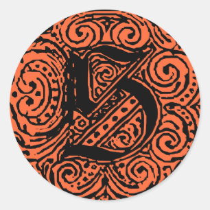 Pegatina Redonda Monarquia "S"