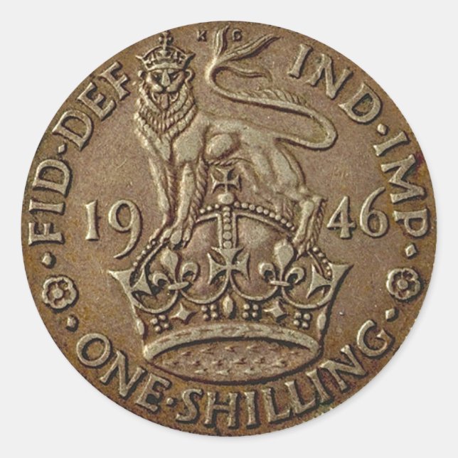 Pegatina Redonda Moneda 1 (Anverso)