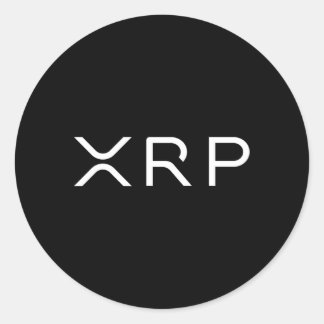 Pegatina Redonda Moneda De Moneda Xrp Ripple Cryptocurrency Wallet