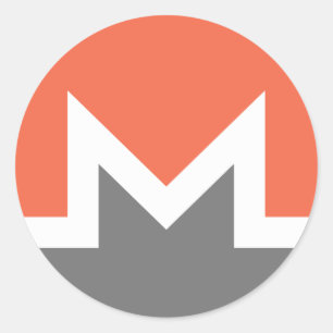Pegatina Redonda Monero (xmr)