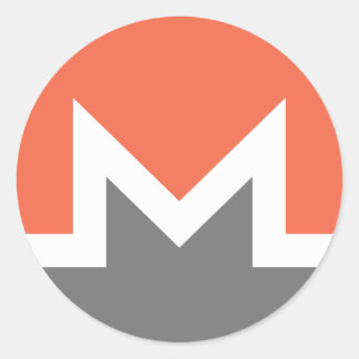Pegatina Redonda Monero (xmr)