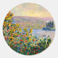Monet - Lámparas de flores en Vetheuil