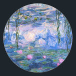 Pegatina Redonda Monet - Obra artística de Water Lilies, 1919<br><div class="desc">Monet - pegatina de arte de Water Lilies.</div>