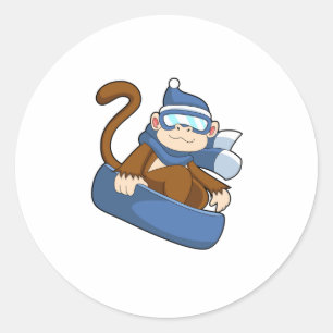 Pegatina Redonda Mono como snowboard con Sonowboard.PNG