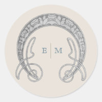 Monograma Art Nouveau Mucha Iniciales Envío