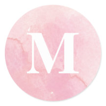 Monograma de acuarela simple